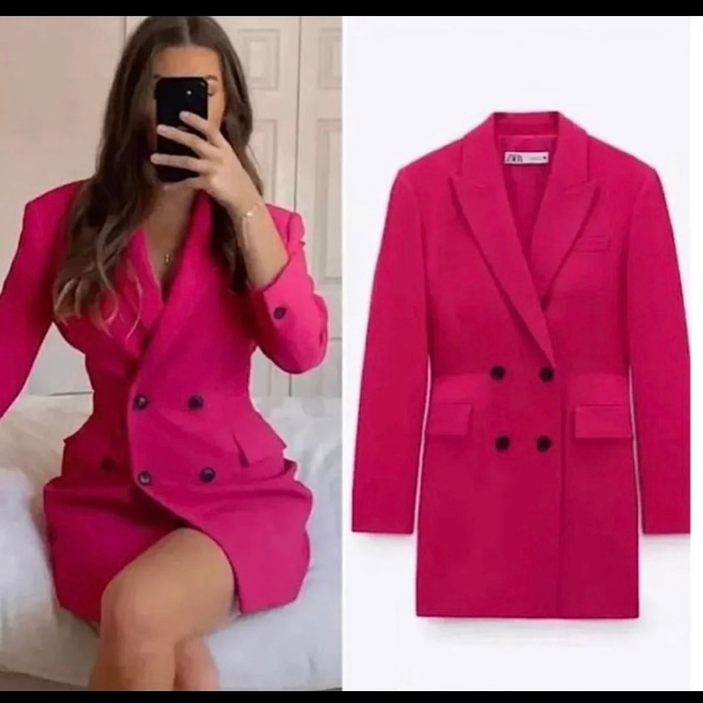 Zara Buttoned Blazer XS
